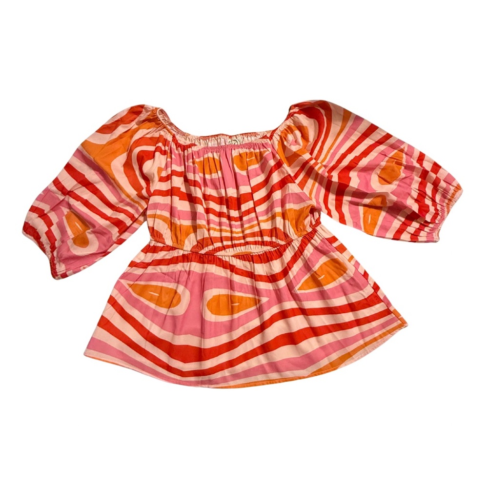 Groovy Peplum Women's Blouse